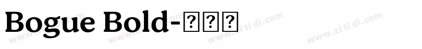 Bogue Bold字体转换